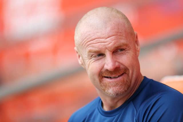 Sean Dyche, Manager of Burnley. (Photo by Lewis Storey/Getty Images)