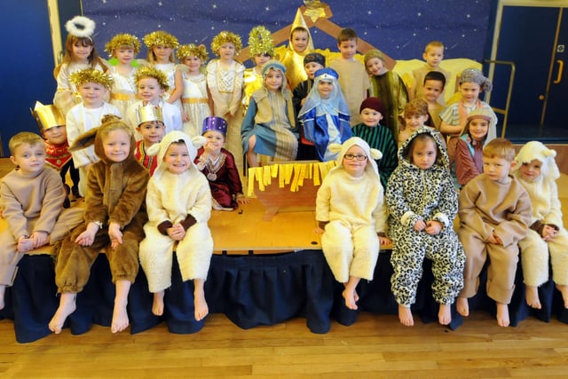 The reception class Nativity in 2014. Does it bring back happy memories?