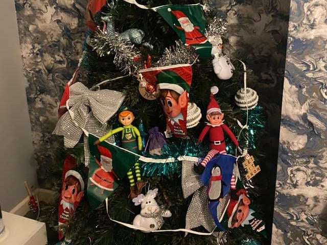 Zoe Hunter said: "Our elves redecorated the tree."