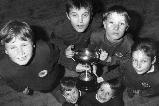 The 15th South Shields Section scooped the South Tyneside Boys Brigade Battalion Games in 1992.  Left to right are:  Mark Slater, Mark Robson , Scott Kane, Lee Casey, David Carruthers and Paul Gewitt.