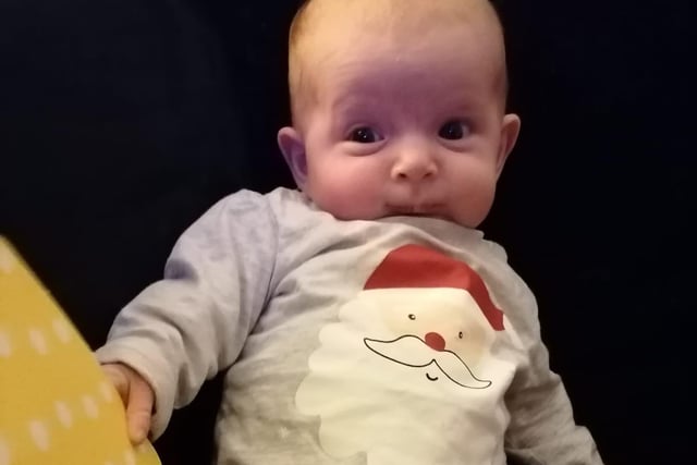 Ava-Grace is ready to celebrate her first Christmas.