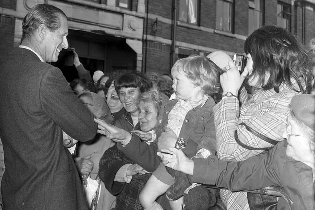 The Duke of Edinburgh visited Sunderland in May 1972 but did you get to meet him?