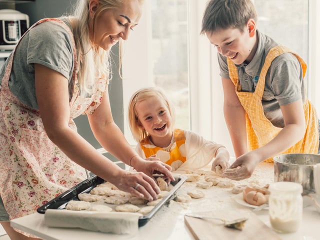 Working through a simple recipe with your child will help develop measuring skills (maths), following instructions (English) and can help them understand reversible and irreversible changes (science).