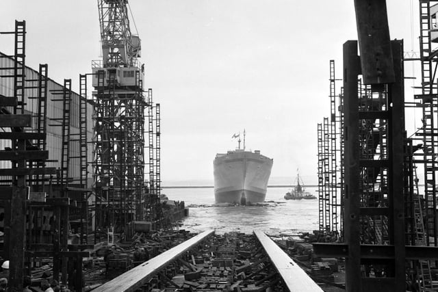 The Caribbean Progress ship was launched from Henry Robb's shipyard at Leith in October 1971.