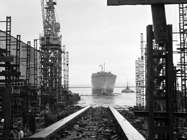 The Caribbean Progress ship was launched from Henry Robb's shipyard at Leith in October 1971.