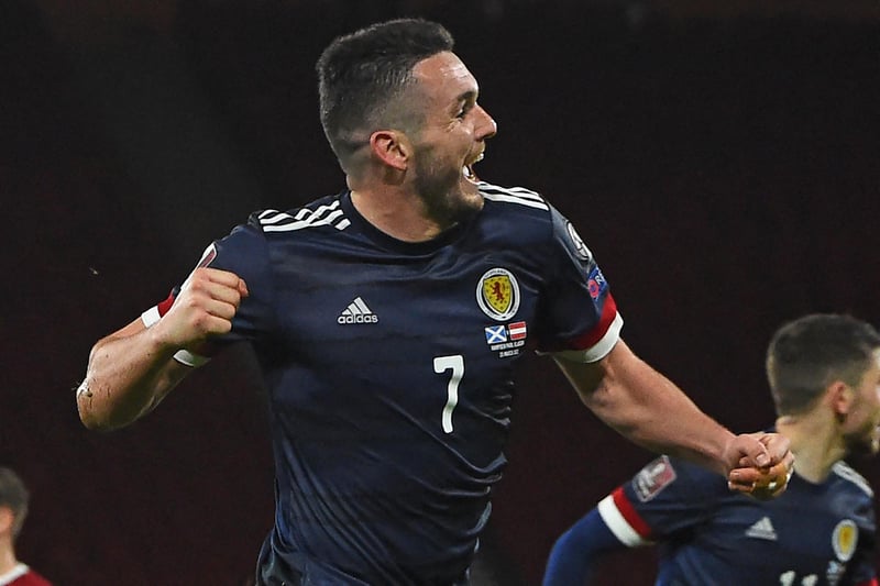 Saves his best for Scotland and reliably in the right place at the right time for two goals.