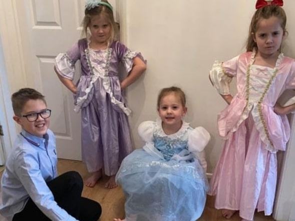 Zoe Whetton on our Facebook page writes: "Cinderella and her ugly step sisters with Prince Charming."
