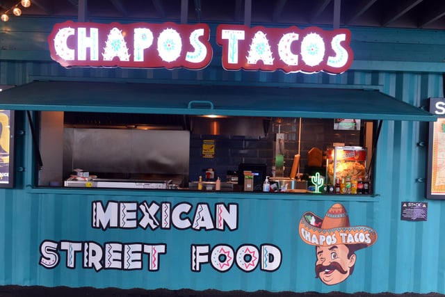 For an authentic taste of Mexico get stuck into Chapos Tacos. Three tacos will cost you £10 or £3.60 each. Burrito wraps and quesadilla are £7 each. Loaded nachos and churros are £5.