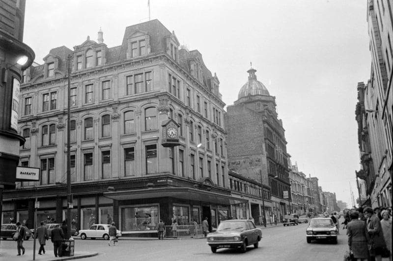 Exterior of the Copland & Lye store in Sauchiehall Street in 1970. The clock from the building is said to still exist somewhere in Milngavie. 