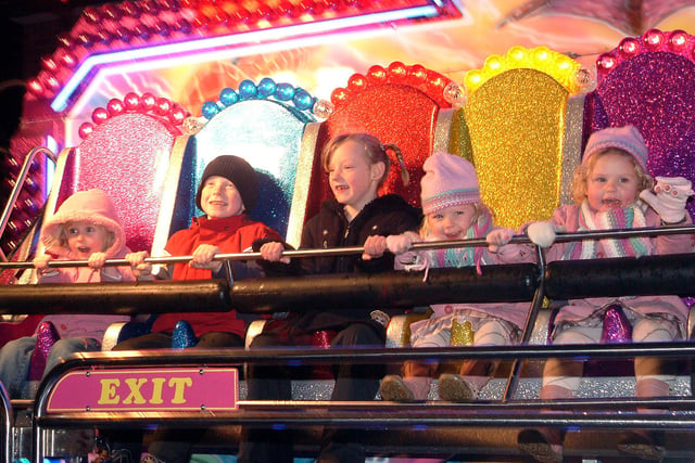 Ollerton lights switch on with youngsters enjoying one of the rides.
Can you spot yourself?