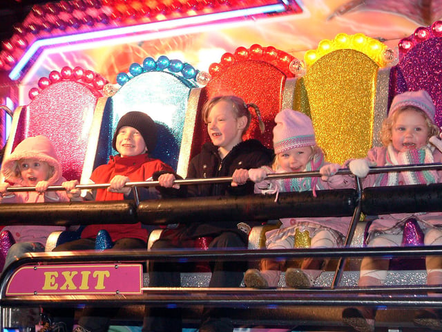 Ollerton lights switch on with youngsters enjoying one of the rides.
Can you spot yourself?