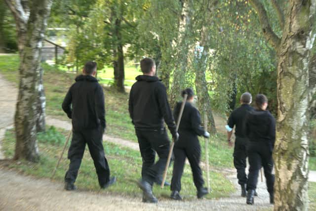 Police at Ulley today