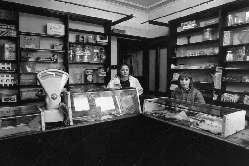 Harriet Scotson's sweet shop at 70 Greystones Road, pictured on April 4, 1989. Picture Sheffield ref no: s41773