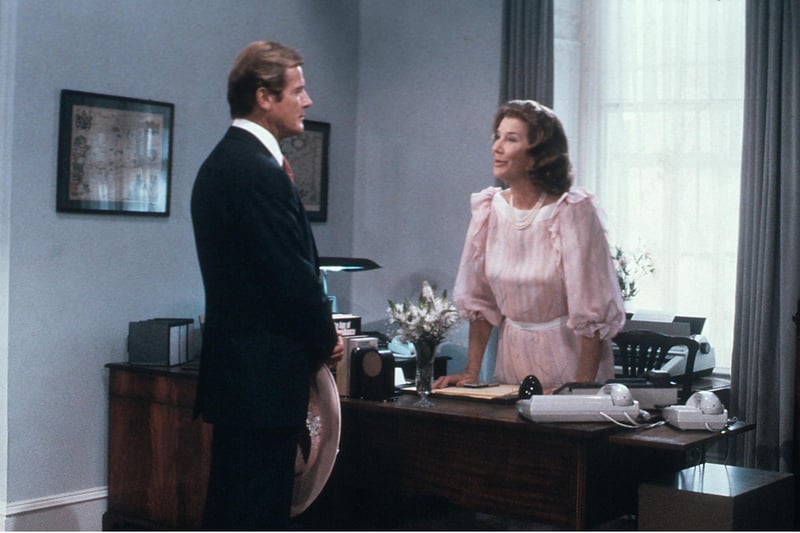 Roger Moore, Lois Maxwell
A View To A Kill - 1985
Director: John Glen
Lois Maxwell
The longest serving Miss Moneypenny staring in fourteen Bond films from 1962–1985