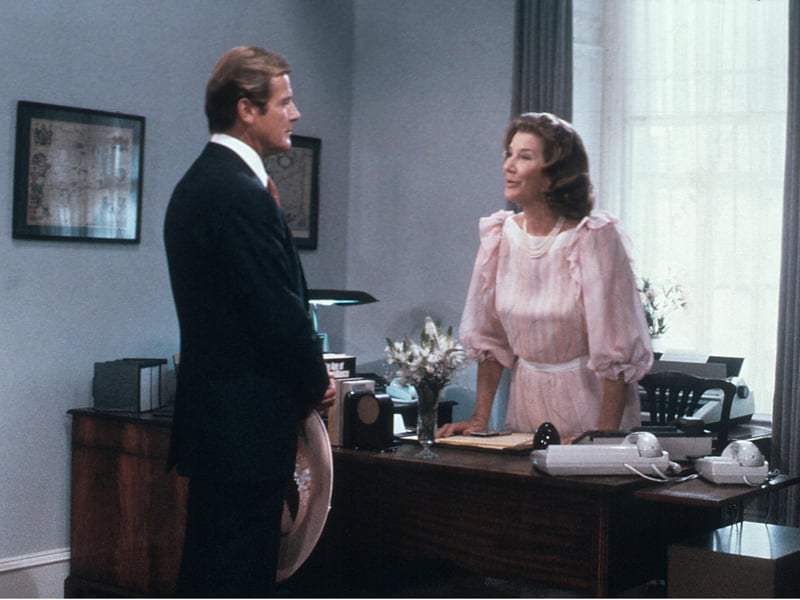 Roger Moore, Lois Maxwell
A View To A Kill - 1985
Director: John Glen
Lois Maxwell
The longest serving Miss Moneypenny staring in fourteen Bond films from 1962–1985