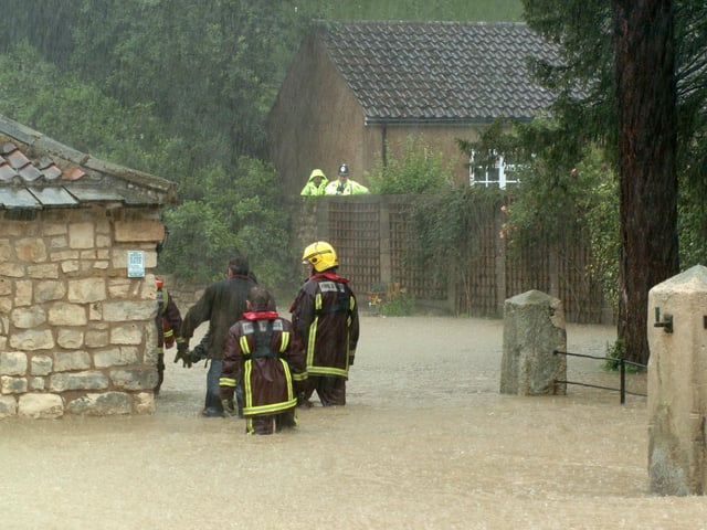Police and the Fire and rescue service visited Brodsworth properties in 2007