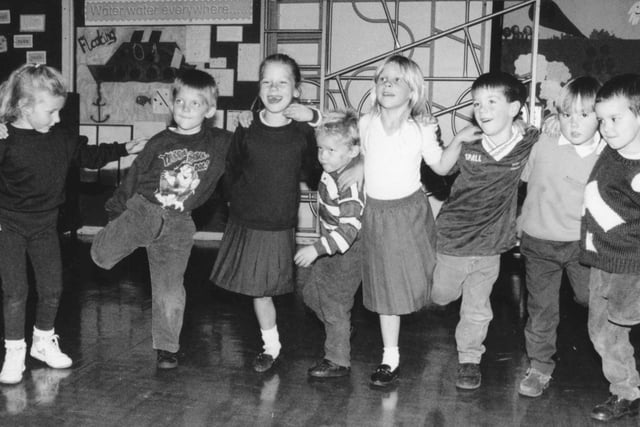 Back to 1995 and these Ward Jackson Primary School pupils were taking part in a session introducing toddlers to sporting activities. Remember this?