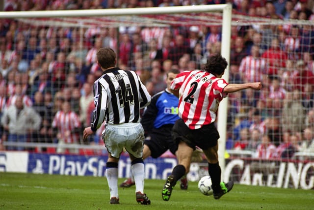 It was derby day in April 2001 when full back Patrice Carteron endeared himself to the SAFC fans by putting Sunderland in the lead against Newcastle. Were you there?