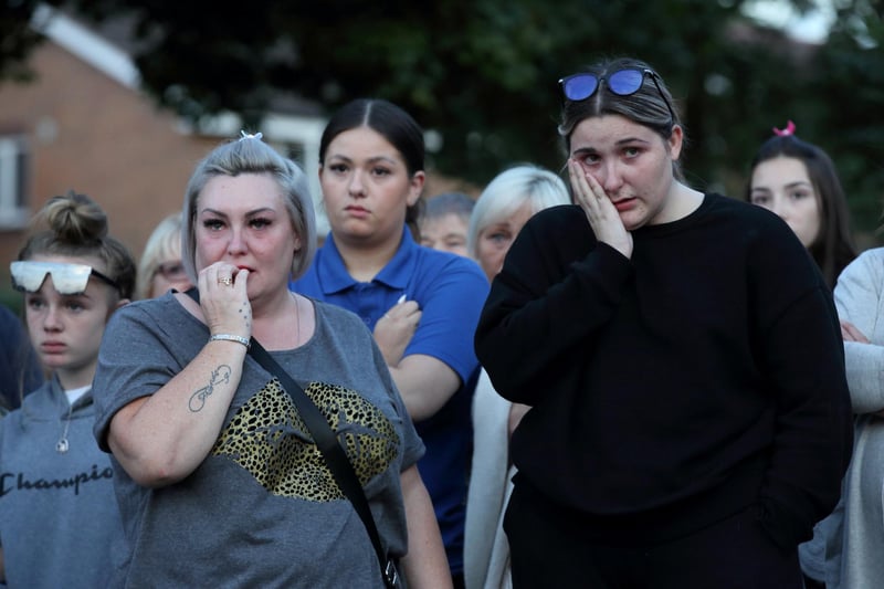 Many who attended the vigil, which also included children, were in tears.