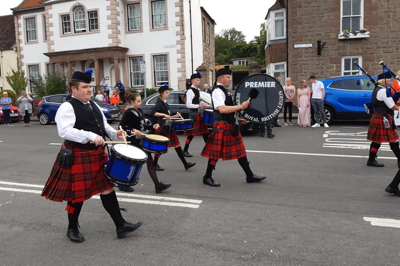 Drummers in Berwick Pipe Band.