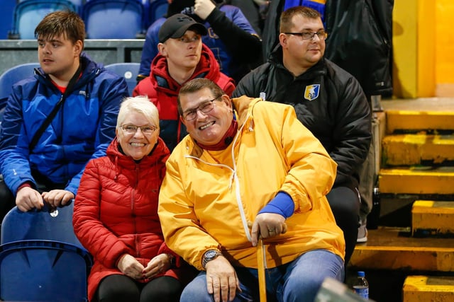 Mansfield Town FC fans at the One Call Stadium for the Sky Bet League 2 match against Port Vale FC  
Pic - Chris Holloway / The Bigger Picture.media