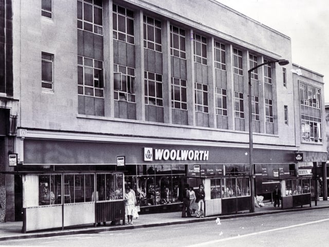 The newly refurbished Woolworth store on The Moor in the early 1980s.