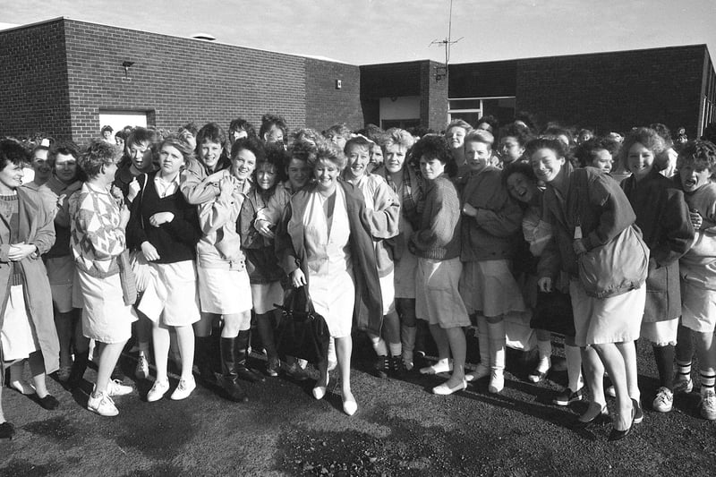 Workers at Dewhirsts clothing factory in Pennywell. Who do you recognise?