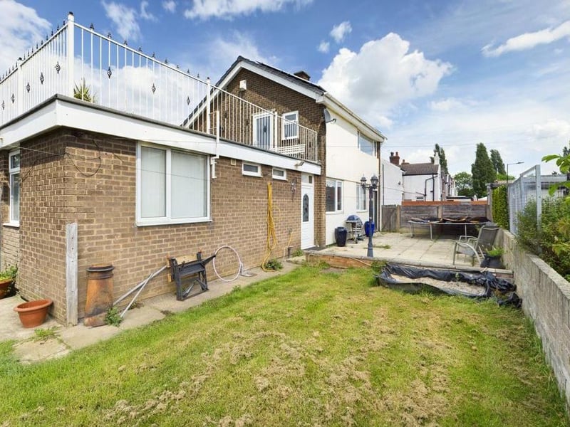 Rear view of property