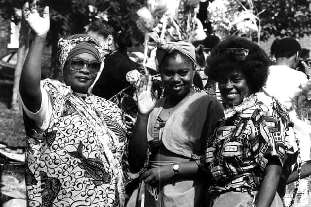 Sheffield could be in danger of losing black artists, which is not helped by the lack of festivals and other arts opportunities available today. Pictured is the African Caribbean Festival in September 1989.
