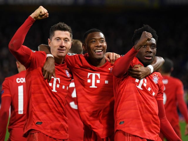 The German giants, unsurprisingly, feature highly.