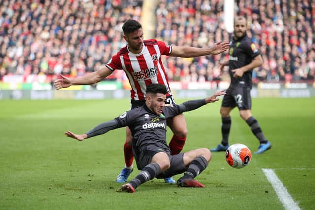 George Baldock believes the integrity of English football will be damaged if the Premier League season is not played to completion: Alistair Langham/Sportimage