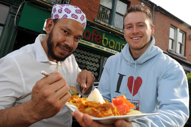 Luke Harrison developed a healthy menu at Cafe Bangla in this scene from 2015. Here he is with head chef Ali Hussain.