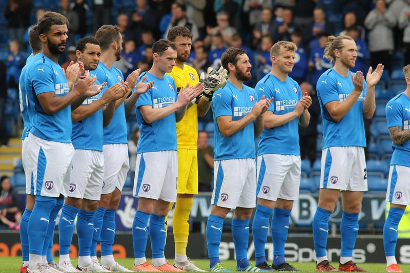 There was a minute's applause in memory of Ernie before Chesterfield FC's friendly with Port Vale. Ernie also played for Port Vale during his distinguished career so the tribute took place to allow both sets of supporters to honour him.