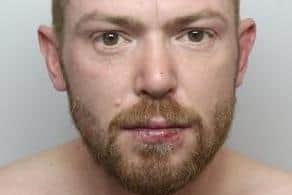 Pictured is serial thief Liam Platts, aged 31, of Folds Crescent, Beauchief, Sheffield, who was sentenced at Sheffield Crown Court to 20 months of custody after he pleaded guilty to two thefts from a vehicle, five drug-driving offences, two counts of driving without insurance, driving without a licence, failing to complete a drug assessment, using threatening behaviour and breaching a suspended prison sentence which had previously been imposed for four thefts.