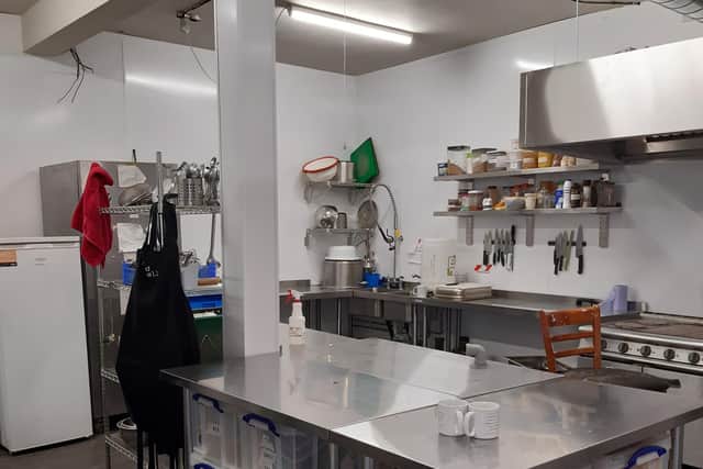 The community kitchen at Foodhall on Brown Street.