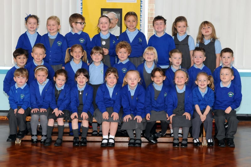 St Matthews RC Primary School was also pictured in 2014 and here is Miss Rundle's reception class.