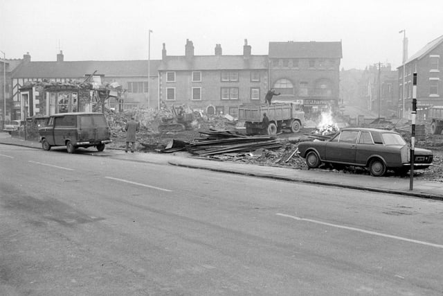 Can you remember these buildings being demolished?