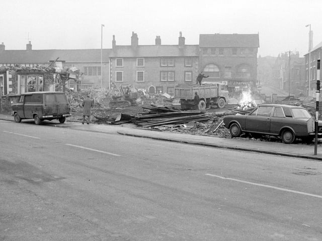 Can you remember these buildings being demolished?