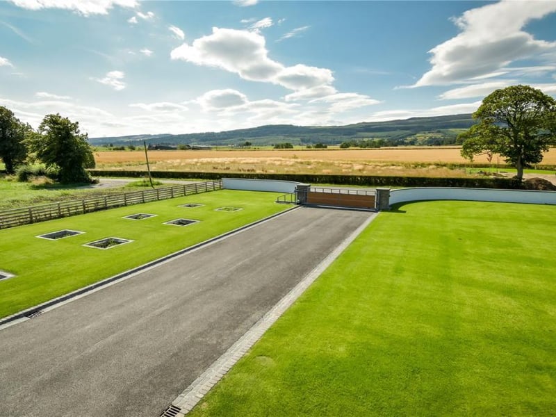Driveway and front garden.