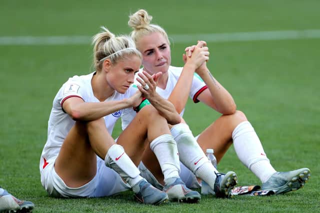 England women are heading for the Euro 2022 final – and four players have strong Sheffield and South Yorkshire links. Alex Greenwood (right) with Steph Houghton at the end of the FIFA Women's World Cup Third Place Play-Off at the Stade de Nice, Nice. PRESS ASSOCIATION Photo. Picture date: Saturday July 6, 2019. See PA story SOCCER England Women. Photo credit should read: Richard Sellers/PA Wire. RESTRICTIONS: Editorial use only. No commercial use. No use with any unofficial 3rd party logos. No manipulation of images. No video emulation.