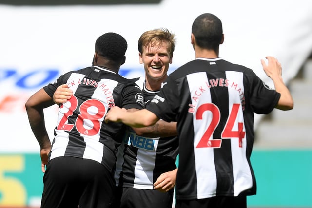 The Gosport lad slammed home Newcastle's second goal in their comprehensive 3-0 victory over Europa League-chasing Sheffield United on Sunday.