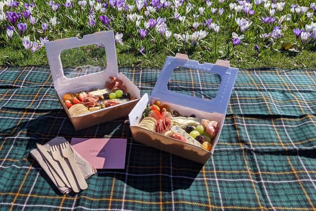 Ginger has delivered grazing boxes to people in Weston Park and the Botanical Gardens.