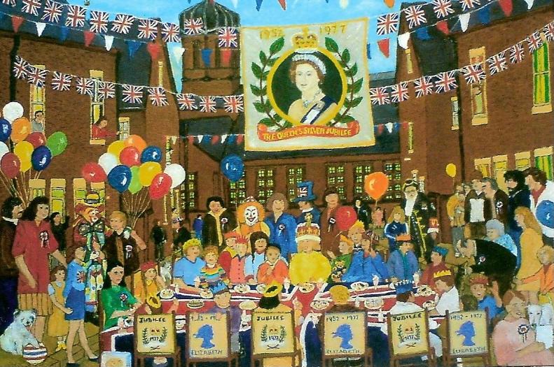The Queens Silver Jubilee celebrated in Denaby Main.