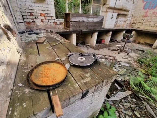 Inside the old Cornish Works factory in Kelham Island, Sheffield, which was home to George Barnsley & Sons