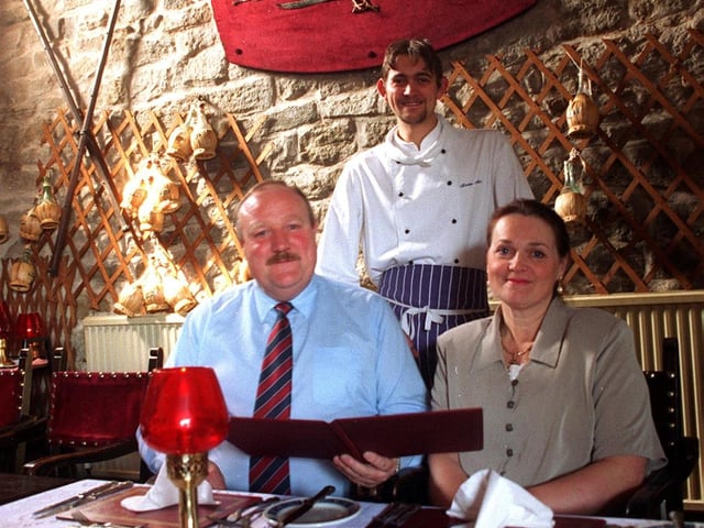 Pictured at the Peacock, Owler Bar, Sheffield, where Chef Martin Allen was seen with the Landlord and Lady David and Barbara Neville in 1997