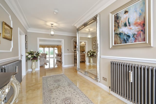 This huge five-bedroom Portsdown Hill home in Portsmouth is up for raffle. This is another view of its hallway.
