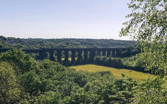 The Conisbrough Viaduct by @distorted.vision_