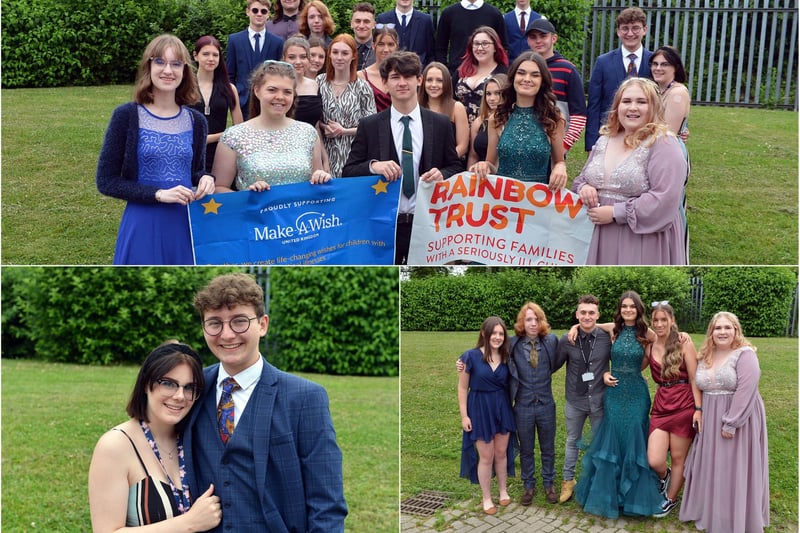 Tupton Hall School students wore their prom outfits to raise money for charity