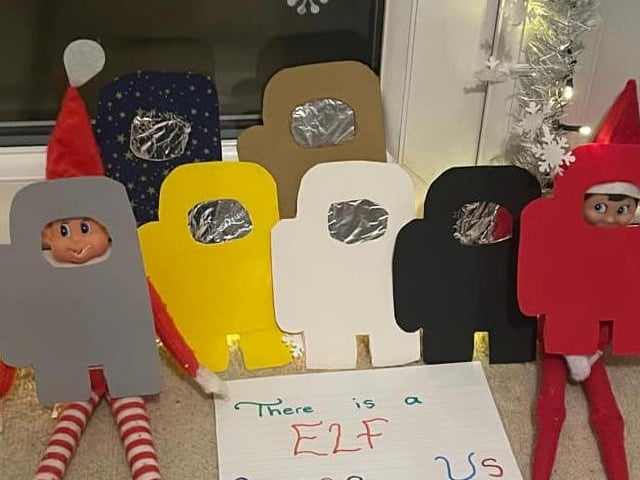 Among Us themed elves from Kerry-Marie Hickling.