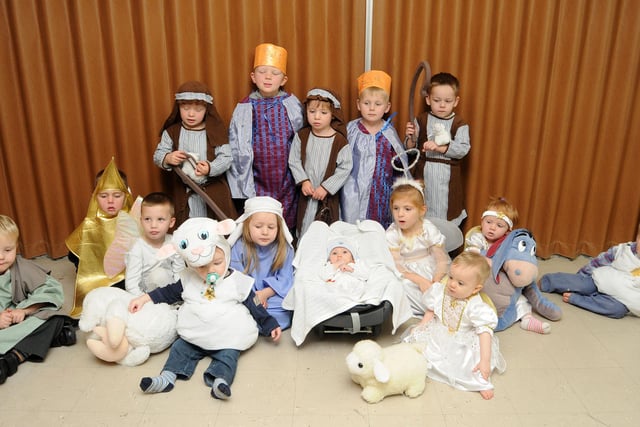 Children of Evanston Gardens Playgroup performed the youngest nativity in Doncaster in 2011
